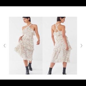 Urban Outfitters midi ruffle dress